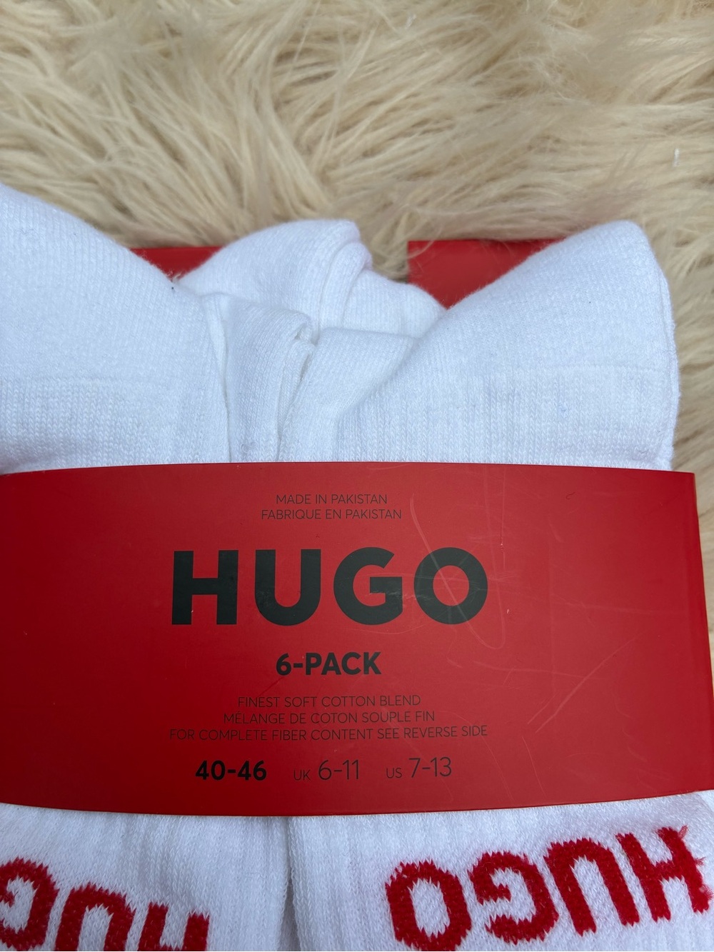 NWT HUGO BOSS SIX-PACK OF QUARTER-LENGTH SOCKS WITH LOGO DETAIL
Multipack 
7-13 - Picture 5 of 7